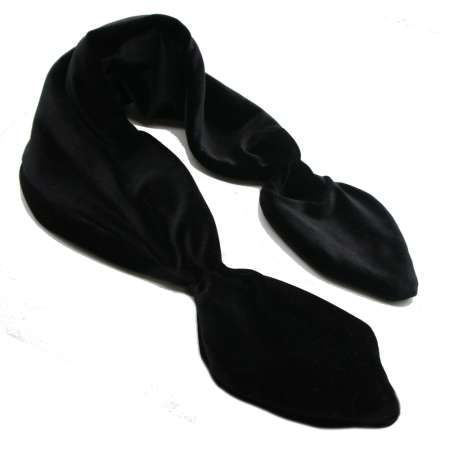 50er jahre schal samt schwarz